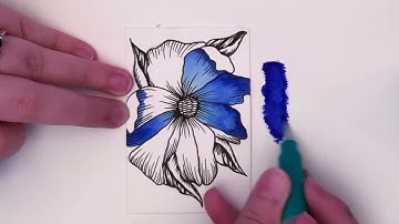 Zig Clean Color Real Brush Markers - Technique 3