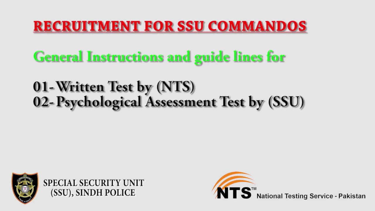 Guidance of written Test & psychological assesment test 03 03 2018