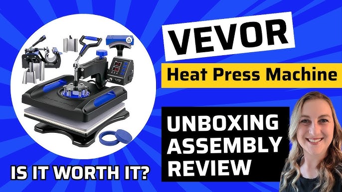 VEVOR Heat Press 12x15 inch 6 in 1 Heat Press Machine 800W Heat Press Machine for T-shirts Sublimation Printer Transfer Heat Press Nation for Shoes