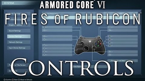 Armored Core 6 Controls and Button Mapping