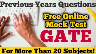 🔴GATE Free Online Mock Test|Previous Years Questions screenshot 1