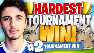 MY HARDEST PRO TOURNAMENT WIN ON FORTNITE BATTLE ROYALE