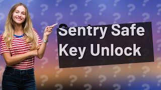 How do you open a Sentry safe with a key only?