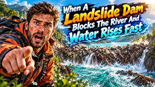 When A Landslide Dam Blocks The River And Water Rises Fast