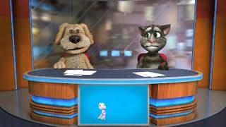 Talking Tom & Ben News nbc peacock (Black and white  Version)