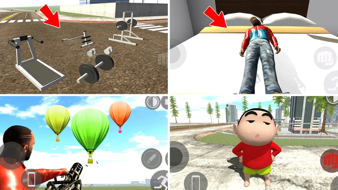New Cheat Code Of Indian Bike Driving 3D | New Sleeping Mod + Gym Props Cheat Code | Shinchan Code