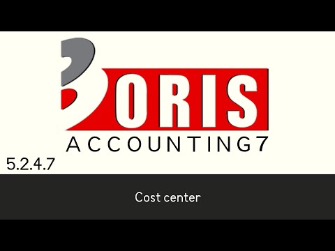 Oris Accounting 7 - Cost center (5.2.4.7)