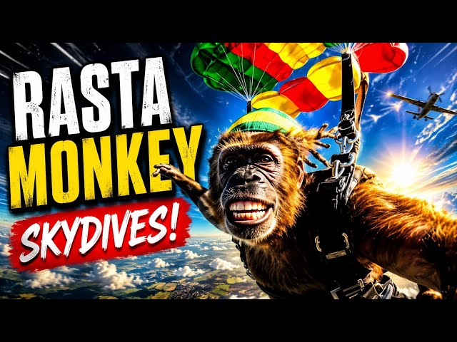 Skydiving Rasta Monkey