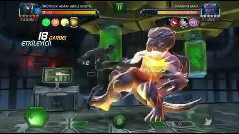 MCOC - Uncollected Dragon Man Fight with Spider man (Stealth Suit) - Marvel Contes of Champions