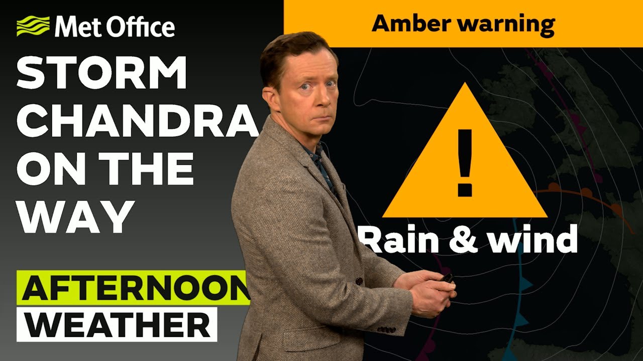 26/01/2026 - Storm Chandra on the way - Afternoon Weather Forecast UK – Met Office Weather