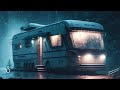Rain On Motorhome RV Black Screen 12 Hours Sleep In Series 