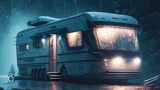 Rain On Motorhome RVBlack Screen | 12 Hours | Sleep In Series