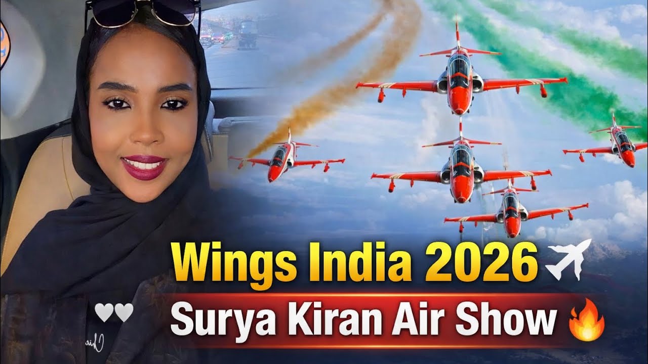 😱Daawo Duulimaad Cajiib 🇮🇳Wings India 2026 Air Show🔥#subscribe#india#somalivlogger #hyderabadvlog 