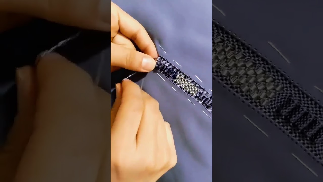 تكملة جزء تاني ديال تطبيق موضيل الحبة و العقيق على طول الجلابة 