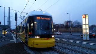 Einweisungsfahrt der Berliner Straßenbahn.