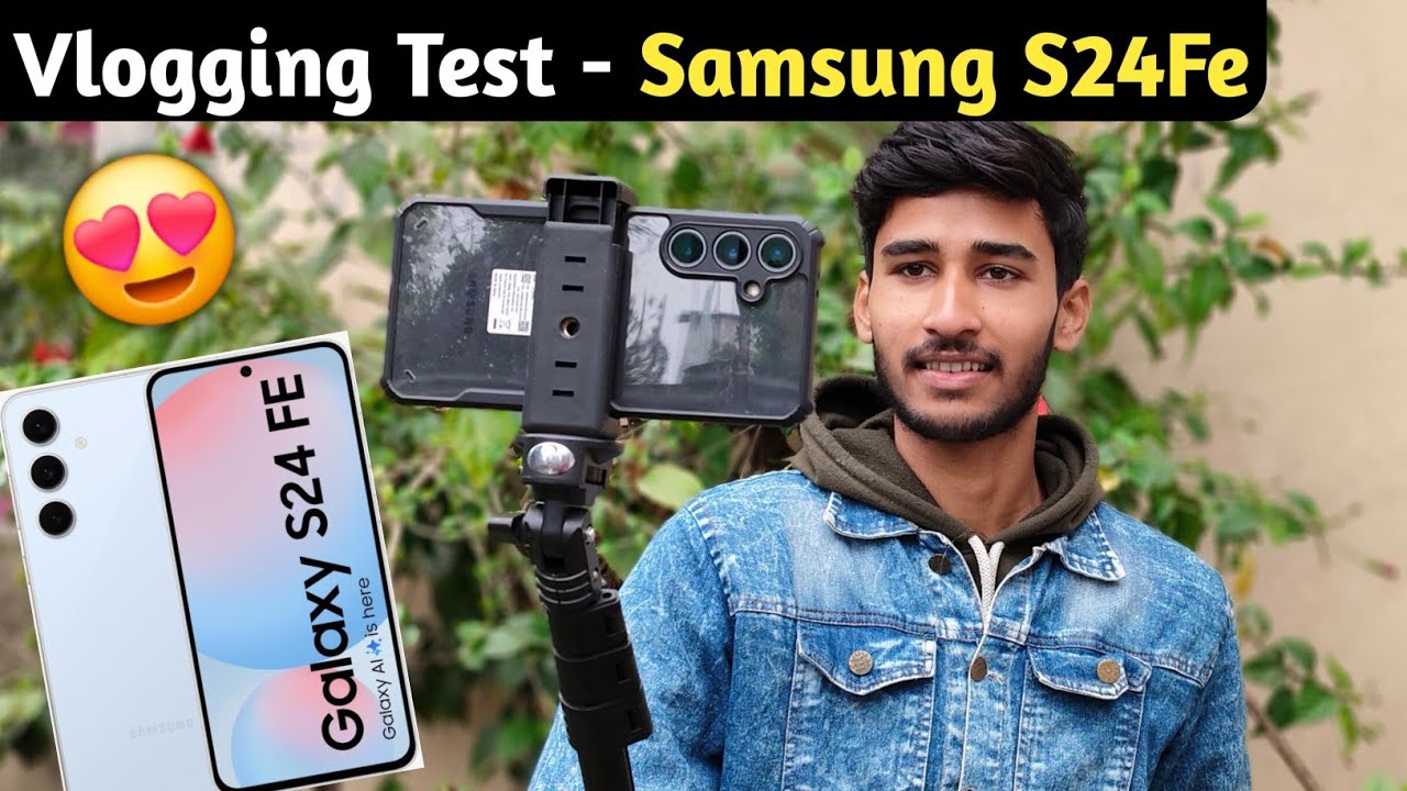 Samsung S24 FE Vlogging Camera Test 🔥 iPhone Wali Feel? Full Honest Review