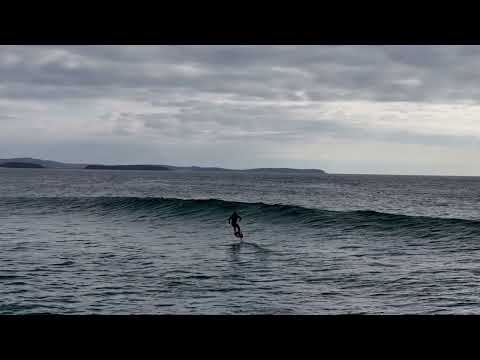 Foiling Moruya Wall with Tow Boogie
