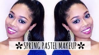 Pastel Green & Purple | Spring Makeup Tutorial 2015