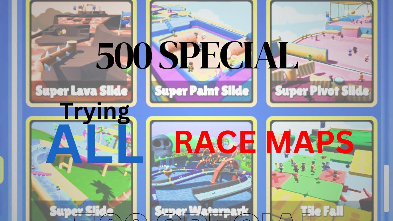 Q Racing Purga Map I Tried All Race Maps | 500 SPECIAL VIDEO #stumbleguys - YouTube