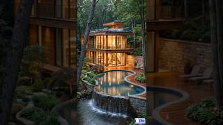 The Most Beautiful Forest Home Ever Built #shorts #tinyhouse #youtubeshorts