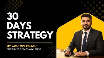30 DAYS CHALLENGE! 🔥 MU SE Engineering (Comps/AIML/AIDS/CSE AIML) NEP-2020 Last Month Strategy 