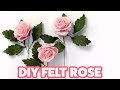 How to make sweetheart rose felt flower  part 1  felt rose tutorial