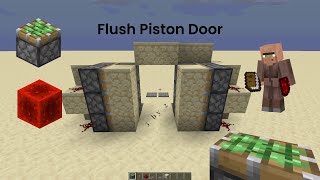 Hidden 2 by 3 Flush Piston Door in Minecraft - 60 Seconds! 2025 2x3 3x2