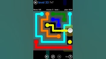 Flow Free Bridges Challenge Pack 7x7 Level 33 Walkthrough