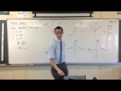 Critical Values of Functions (2 of 2: Odd and Even Correspondence in derivatives and primitives)