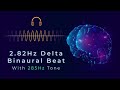 2.82Hz Delta Binaural Beat & 285Hz Frequency: Deep Sleep Induction & Cellular Repair | Binaural ASMR
