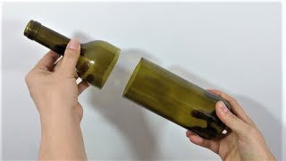 como cortar botellas de vidrio 2 METODOS FACILES - cortar botellas de vidrio EN CASA metodos