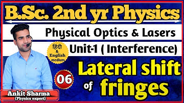 Lateral Shift of Fringes | Physical Optics &Lasers