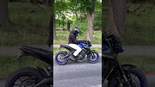 Yamaha MT-09 Start Up + Quickshifter Sound (Flames)