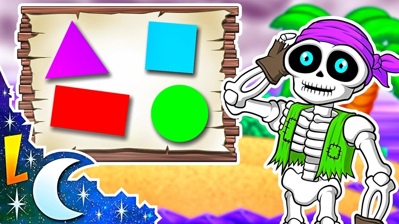 La Canción de las Figuras Geométricas | Los Piratas esqueletos | Canciones Infantiles | Lunacrecie