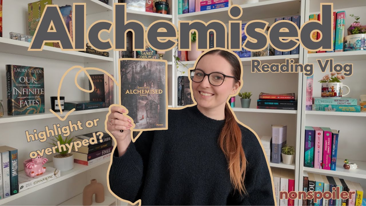 ich lese das gehypteste buch des jahres?! 🏰nonspoiler alchemised reading vlog🩶