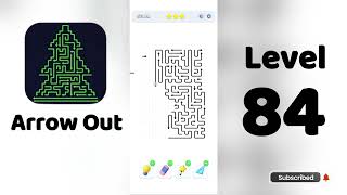 🎯 Arrow Out Level 84 Walkthrough | Relaxing Puzzle Game | SolutionGuruji