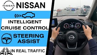 Nissan Tutorial  Intelligent Cruise Control (ICC) & Steering Assist  How Does It Work in Traffic?