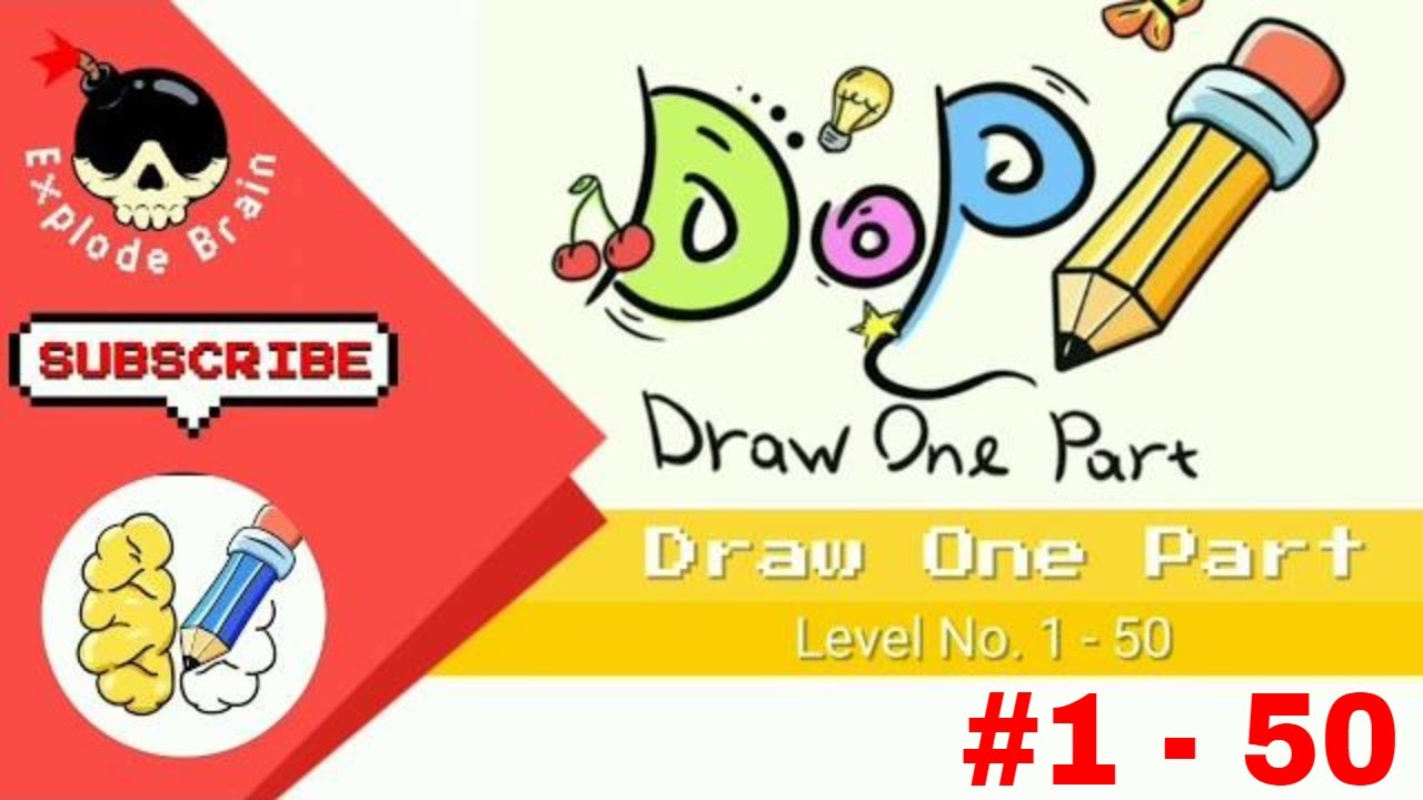 DOP : DRAW ONE PART LEVEL 1 - 50 WALKTHROUGH SOLUTIONS