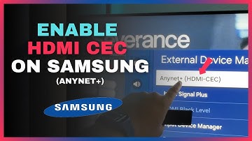 How to Turn On HDMI CEC (Anynet+) on Samsung TV