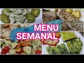 MENU SEMANAL 🍲|| MEAL PREP🍱 || COCINA CONMIGO 👩‍🍳|| RECETAS FACILES Y SALUDABLES🥗