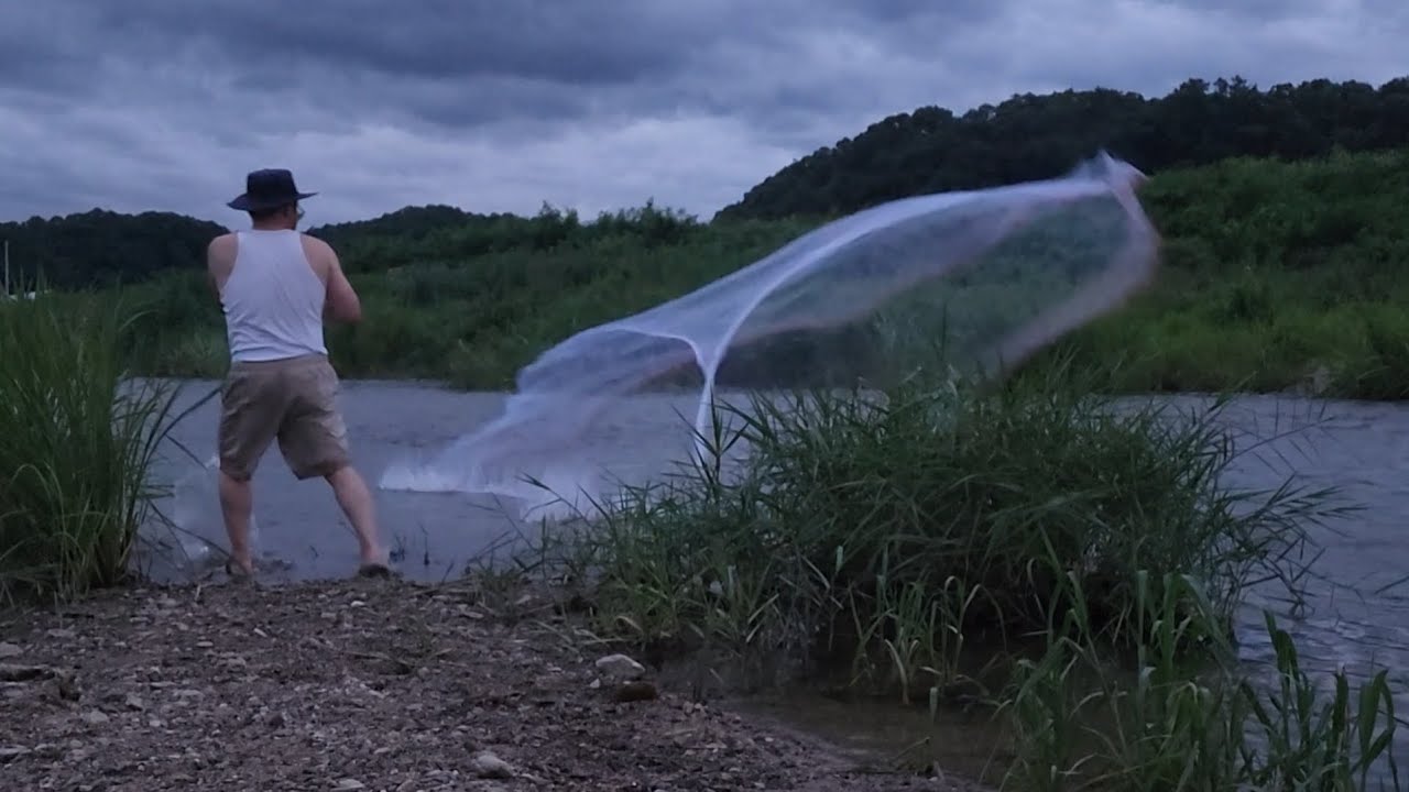 생거진천 초평지전 민물투망 허용지역 에서 49cm 쏘가리가 잡힌곳~! 우리도 야간에 투망을 던졌는데~!!