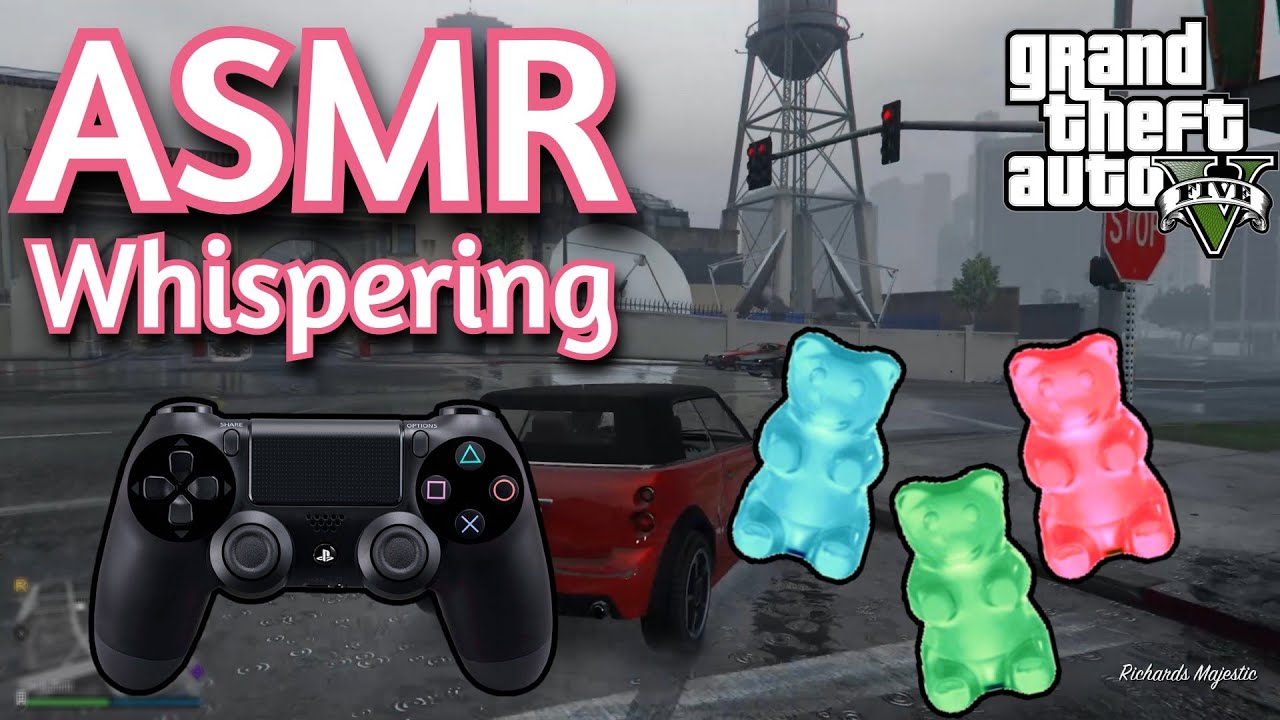 ASMR Gaming | GTA V ONLINE EATING GUMMY BEARS | Whispering + Controller Sounds 💤🎮