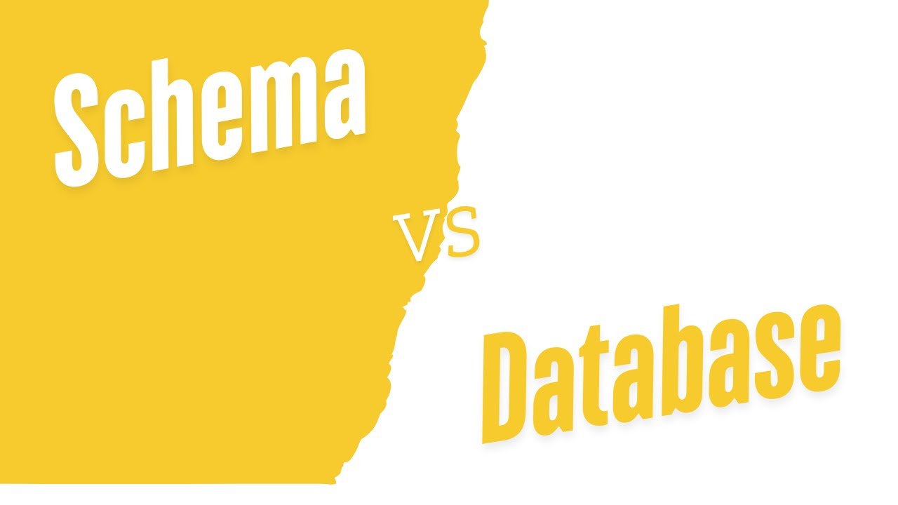 Difference between Schema and Database in MYSQL - YouTube