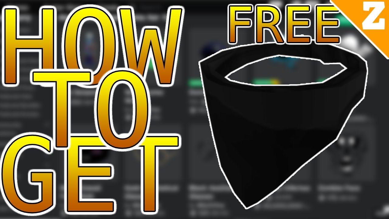 How To Get The Bandit Face Mask For Free Roblox Youtube - roblox bandit mask free