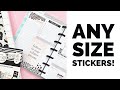 Plan With Me // How to Use Classic and Big Sized Stickers in a Mini Happy Planner // July 13-19