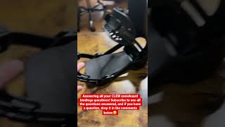 Clew Snowboard Bindings Adjustability #shorts