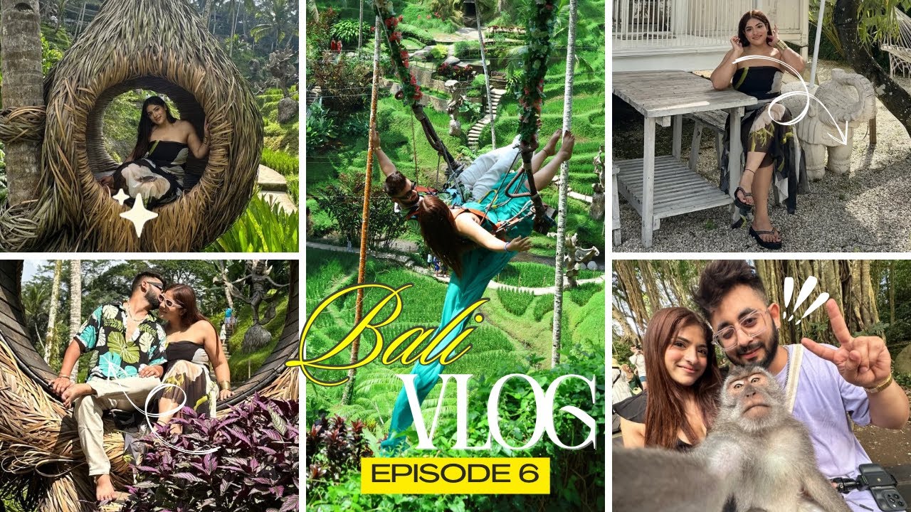 A Perfect Day in Bali 🇮🇩 | Famous Bali Swing | Luwak Coffee 🦦 | Monkey Forest 🦧 | EP 6