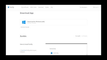 Fortify App Windows install