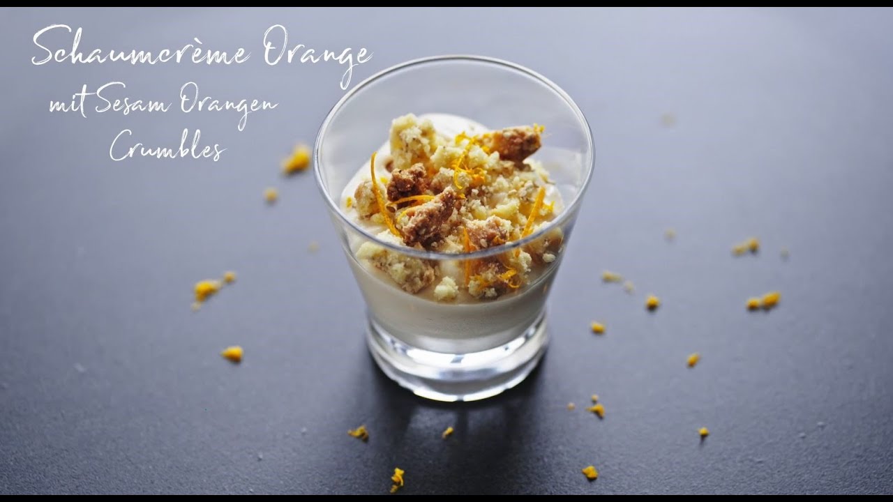 Rezept: Sesam Orangen Crumble - YouTube
