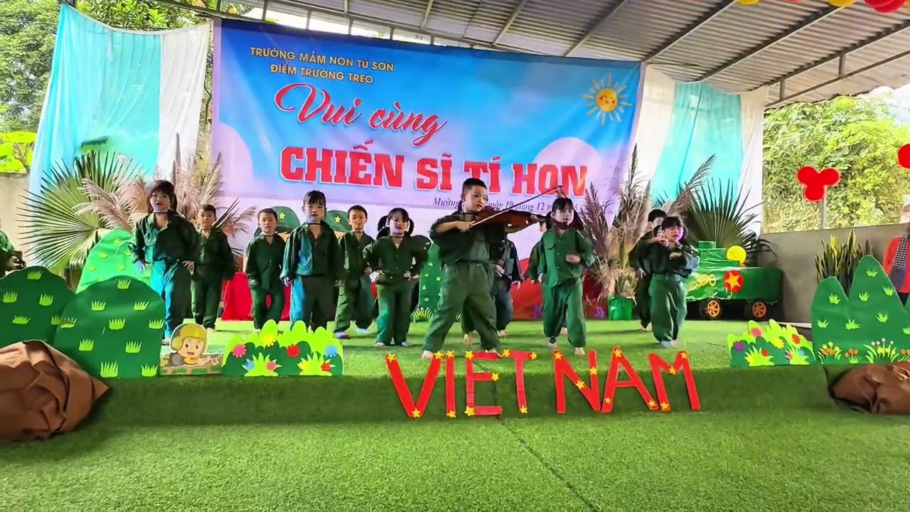 “Khát vọng ngày trở về” 5 Tuổi Trẹo Trường Mầm non Tú Sơn